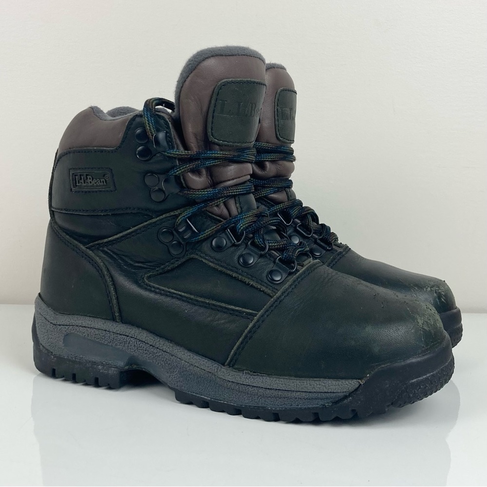 L.L. Bean Women’s Goretex Knife Edge Black Leather Hiking Boots Size 6.0